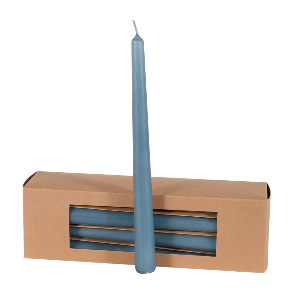 CANDELA CONICA H.250MM. D.21MM. BLUE